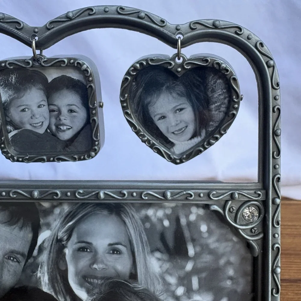 Malden Metal Family Collage Picture Frame 4x6 w/ 3 Hanging Mini Frames